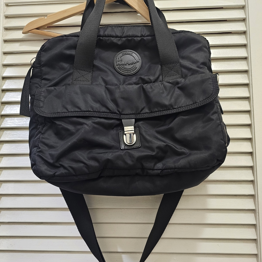Dr. Martens Black Messenger Bag